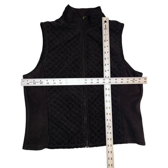 Columbia Black Quilted Full Zip Vest Size Medium Women's - Picture 7 of 8